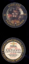 1983 7-11 FRANCO HARRIS Pittsburgh Steelers 3-D Disc Card Rare