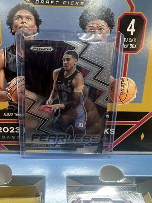 2023 Panini Prizm Draft Picks Fearless Jayson Tatum Sliver Prizm Boston Celtics