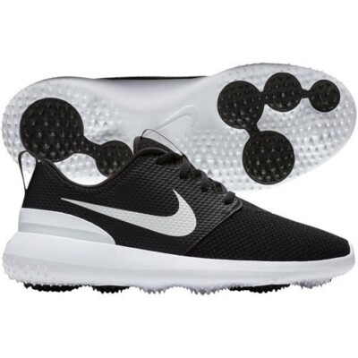 New Men's Nike Roshe G Golf Shoes Black/White AA1837-001 Size 11
