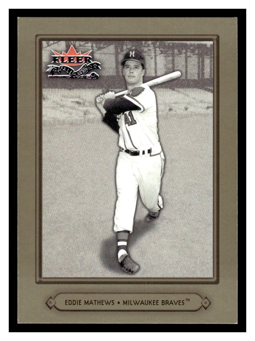 Eddie Mathews - Milwaukee Braves Baseball classic, Braves baseball, Milwaukee baseball