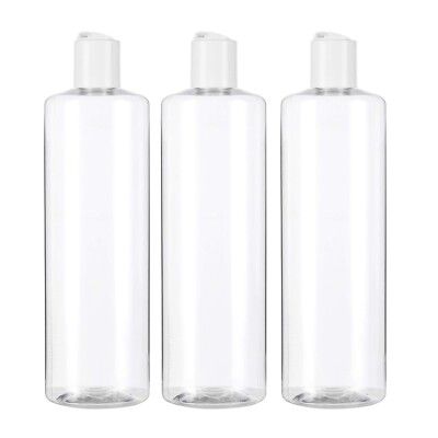 #ad Transparent PET plastic bottle 500 ml with white disc cap refillable for Gel $22.76