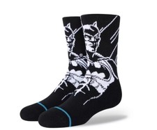 Stance The Batman Kids Crew Height Socks Black  White Kids Size Large 3-5.5