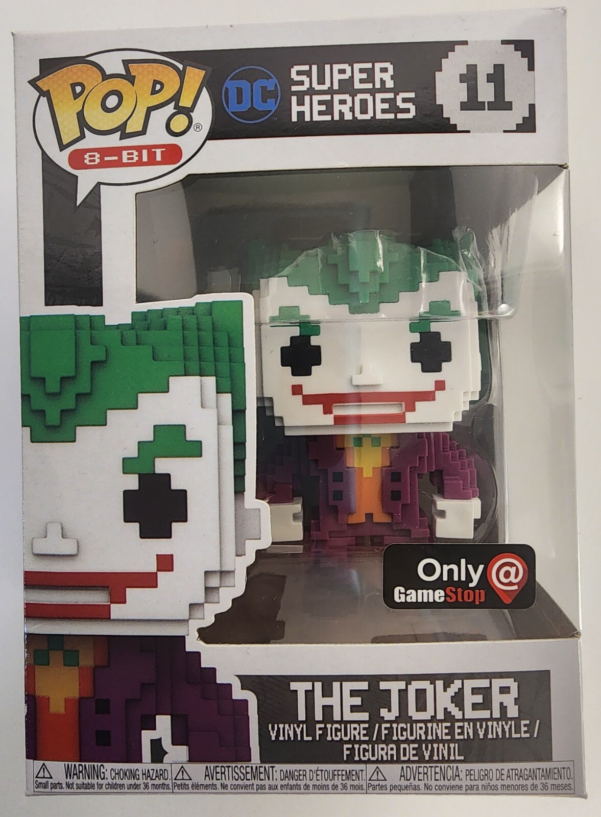 Funko Pop! 8 Bits Dc The Joker #11 Gamestop Exclusivo Abovedado
