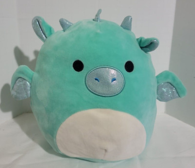 Squishmallow Miles Dragon 8'' Teal Green Plush Stuffed Toy