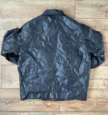 【B Cooper 】GAP 90s 紺タグ レザージャケット ブラック 90s OLD GAP BLACK leather jacket 紺タグ M