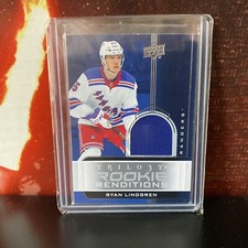2019-20 UD Trilogy Rookie Renditions RYAN LINDGREN Jersey Patch New York Rangers