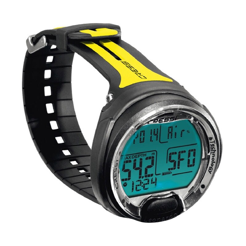 Cressi sub Leonardo Computer Subacqueo per Immersione Colore GIALLO Dive Wrist