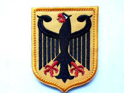 Bundesadler Adler Wappen BRD Polizei Klettpatch Abzeichen - gestickt 9cm NEU