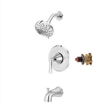 Ladera Single Handle 3-Spray Tub and Shower Faucet 1.8 GPM in Polished Chrome