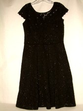 #4107 SENSATIONAL BLACK SPARKLE COCKTAIL/EVENING/PARTY DRESS FROM RONNI NICOLE 8