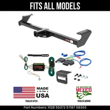 For 89-95 Suzuki Sidekick Trailer Hitch + 5 Pin Wiring Fits All Models Curt Tow