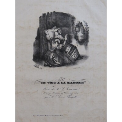 PUGET Loïsa Ein Wunsch an die Madonna Klaviergesang ca1830