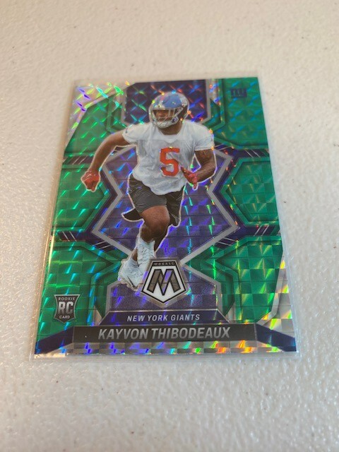 2022 Panini Mosaic KAYVON THIBODEAUX RC Green Prizm #344 Rookie NY Giants