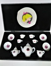 VINTAGE 35th Anniversary Barbie Miniature Nostalgic 12 pc. China Tea Set in Box
