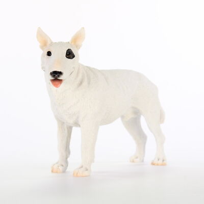 Bull Terrier Figurine Hand Painted Collectible Statue