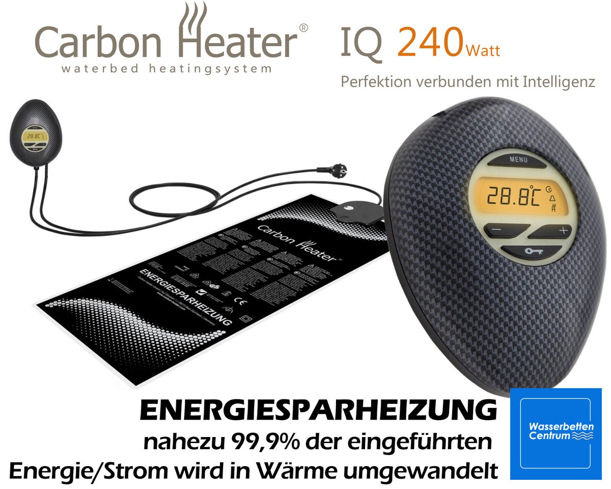 Wasserbett Heizung iQ Carbon 240W digital - Heizelement Carbon Heater - NEU  | eBay