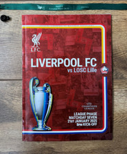 Liverpool v LOSC Lille - UEFA Champions League Programme & Hospitality Wristband