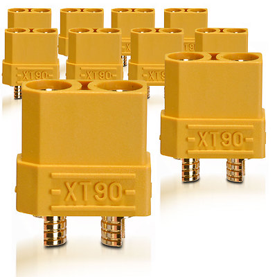 Hochstrom XT90 Stecker mit Kappe 10 Stk partCore 100143