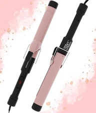 Mega wise Pro Curling Iron Extended Barrel 1.5 Inch Ceramic