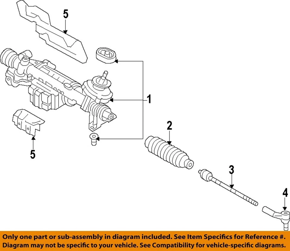 Used Rack and Pinion Assembly fits: 2013 Volkswagen Passat power rack and pinion Foto 3 de 4