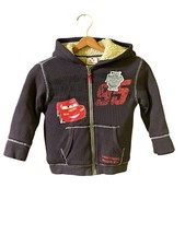 Disney Pixar Cars Hooded Jacket Disney Store Lighting McQueen - Blue Size XS 4
