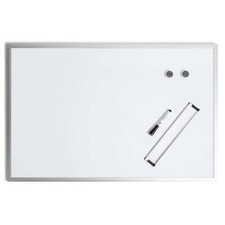 23 x 35 in,Magnetic Dry Erase Board, Whiteboard,Silver Aluminum Finish Frame,NEW