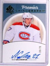 2013-14 SP Authentic Chirography Alex Galchenyuk Autograph auto #D39/75