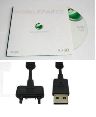 GENUINE SONY ERICSSON K750i CD SOFTWARE & DATA CABLE Windows XP Compatible