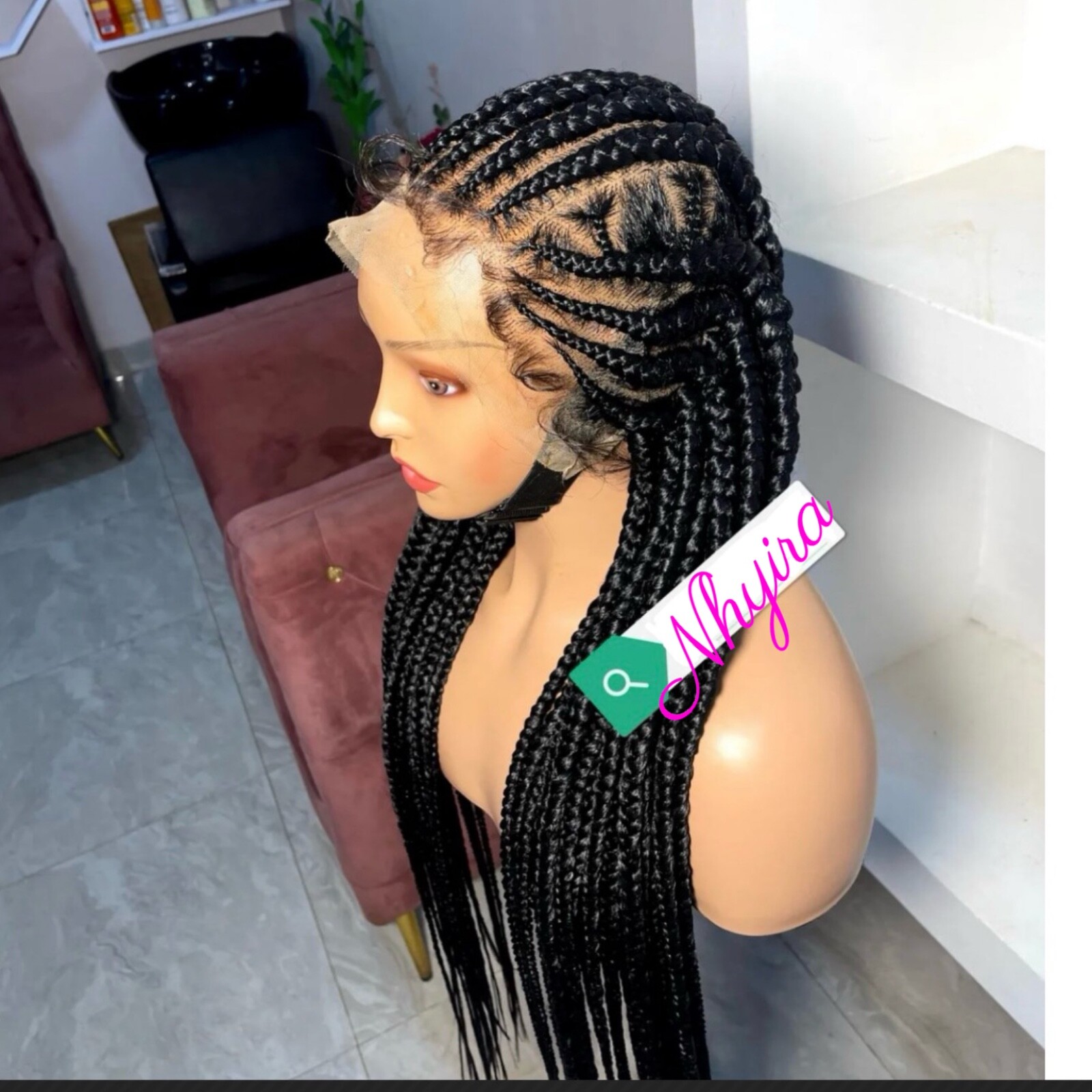 22 inches Braided corn roll wig. | eBay