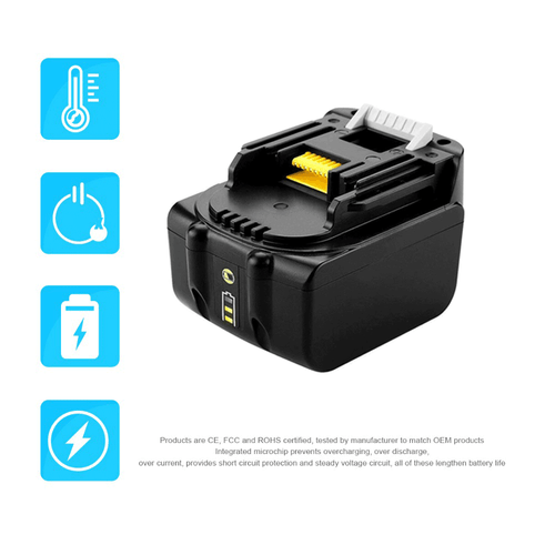 3.0AH Akkus für Makita 14.4V BL1415 BL1450 BL1440 BL1430 Li-Ion LXT LED - Bild 3 von 14