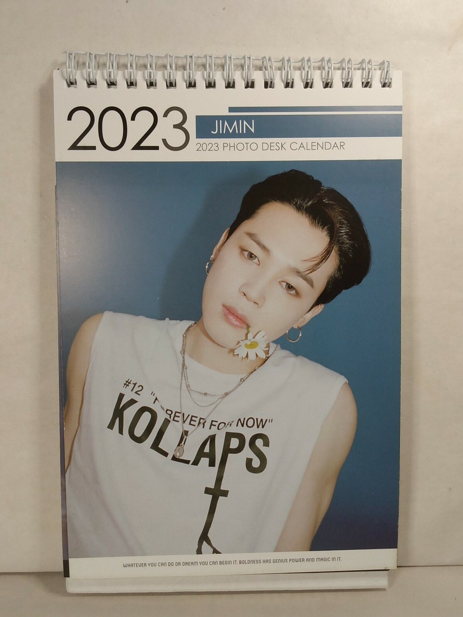 BTS Jimin Photo Desk Calendar 2022 & 2023 K-POP New Ships FREE US