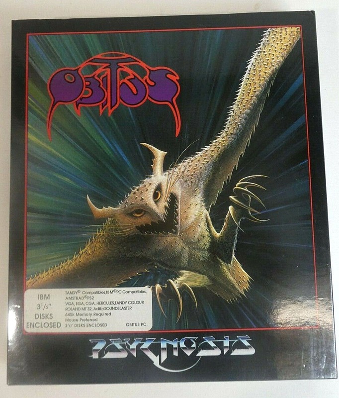 Obitus Commodore Amiga Psygnosis 3.5" Disks PC Games