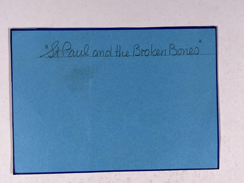 St.Paul And The Broken Bones Signé Carte Original Paul Janeway - Photo 2 sur 12