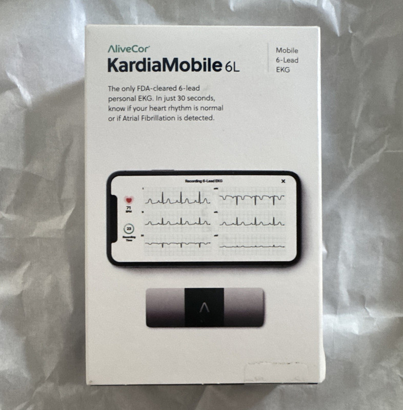 AliveCor KardiaMobile 6L 6-Lead EKG Smartphone Compatible AC-019