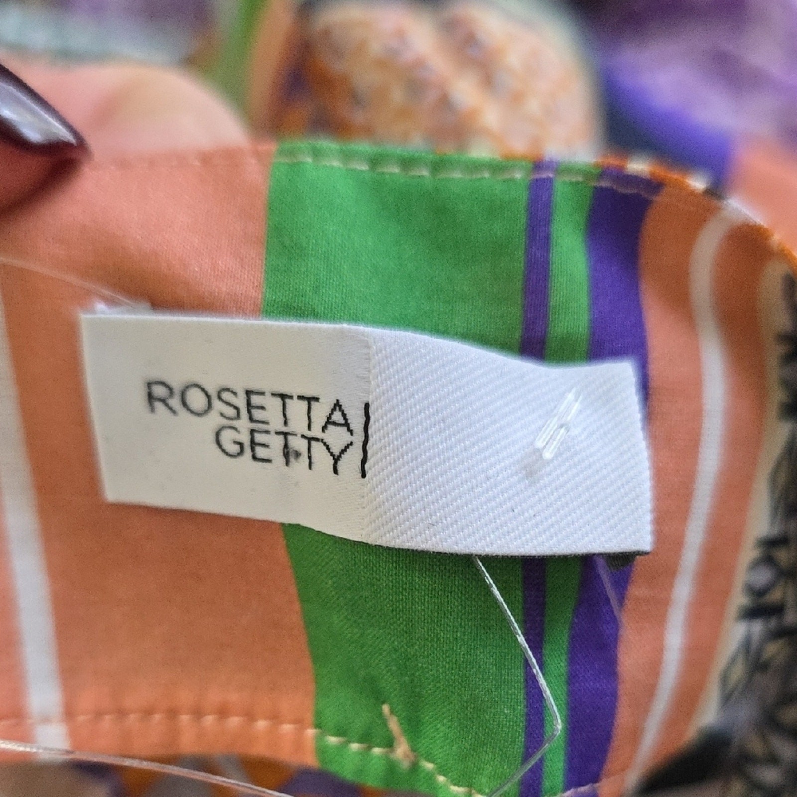 Rosetta Getty Apron Wrap Wide Leg Pants Multi Color Size 12 image 8