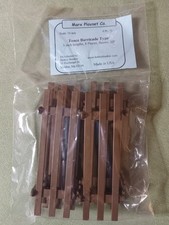 MARX PLAYSET CO. PL-79 FENCE BARRICADE TYPE 5" 8 PIECES BROWN 54MM SCALE NEW USA