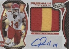 2021 Panini Certified - Freshman Fabric Mirror Signatures Cornell Powell #240...