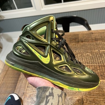 Nike Air Zoom Hyperposite 2 Poison Green Volt Basketball Size 10 Shoe 653466-373