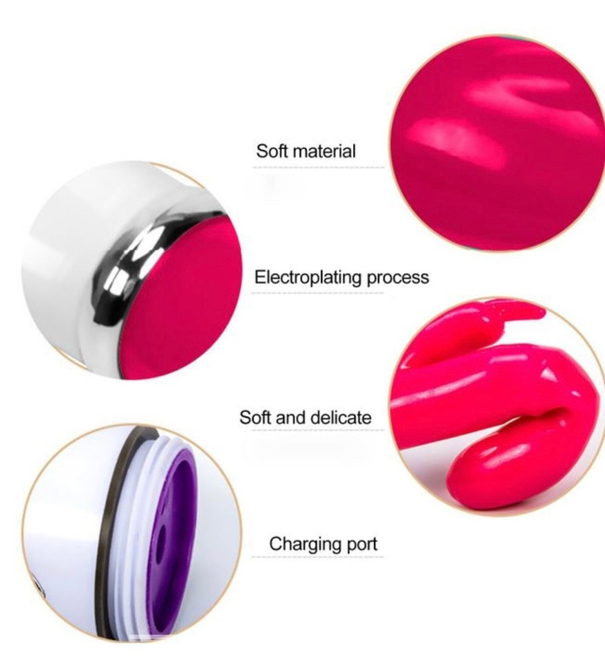 Double G Spot Massage Vibrator Rechargeable Sex Toy Dildo Rampant ...