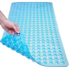 Bath Mat Non Slip Shower Mat Tub Mat Rubber Suction Cup Low Profile Drainage