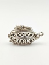 Vintage 925 Sterling Silver Desk Lighter Charm Pendant 