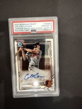 2021 COLTON COWSER BOWMAN DRAFT CHROME 1ST AUTO PSA 10 AUTO 10 GEM MINT #CDACC
