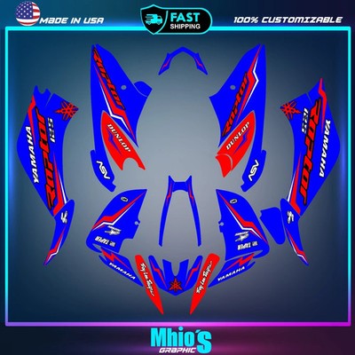 Yamaha raptor 125 Graphic kit ATV Graphics Decals Kit all years