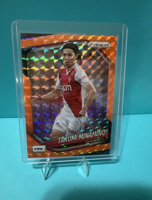 Panini Prizm FIFA 2025-26 Soccer Takumi Minamino AS Monaco #167 Orange 079/299