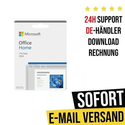 Microsoft Office 2024 Home | 1 PC/Mac | Dauerhaft gültig für MS Konto