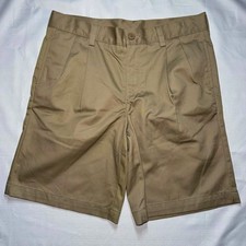 Lands End Youth School Uniform Short 10 H Boys Girls Khaki 135-142 cm Preppy