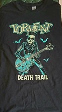 Psychobilly/ Rockabilly T- Shirt TORMENT death Trail New Black Large