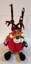 Dan Dee 20" tall animated plush light-up musical reindeer Jingle Bell Rocks