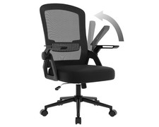 naspaluro Ergonomic Desk Office Chair; Armrest & Lumbar Support, Black