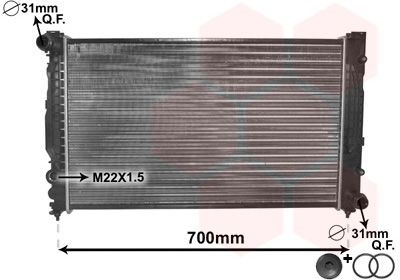 Van Wezel 03002124 KüHler, MotorküHlung FüR Audi Skoda VW-image